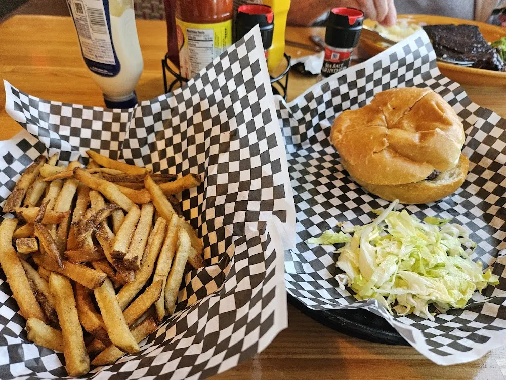 Hamburger and French Fries